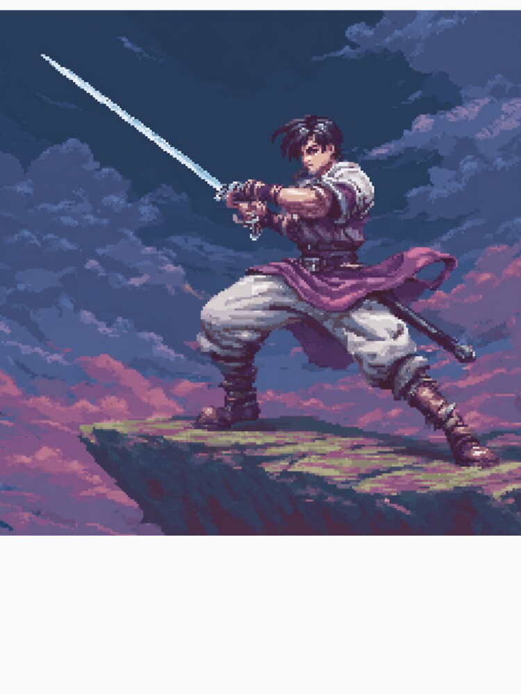 Pixel Blade of Destiny – Retro Weapon‑Based Fighting Artwork by Pixel8Prints