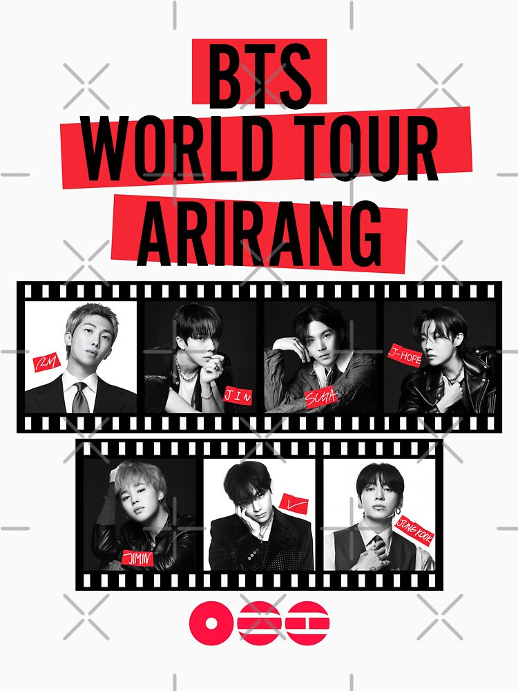 BTS ARIRANG WORLD TOUR BLACK AND WHITE by Via Blu