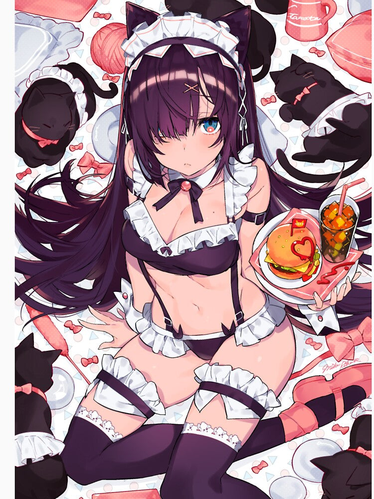 Maid anime girl by Reynoka