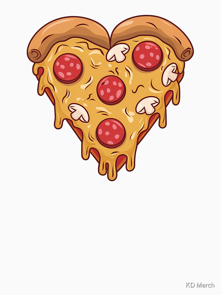 Heart Pizza Lover by KD Merch