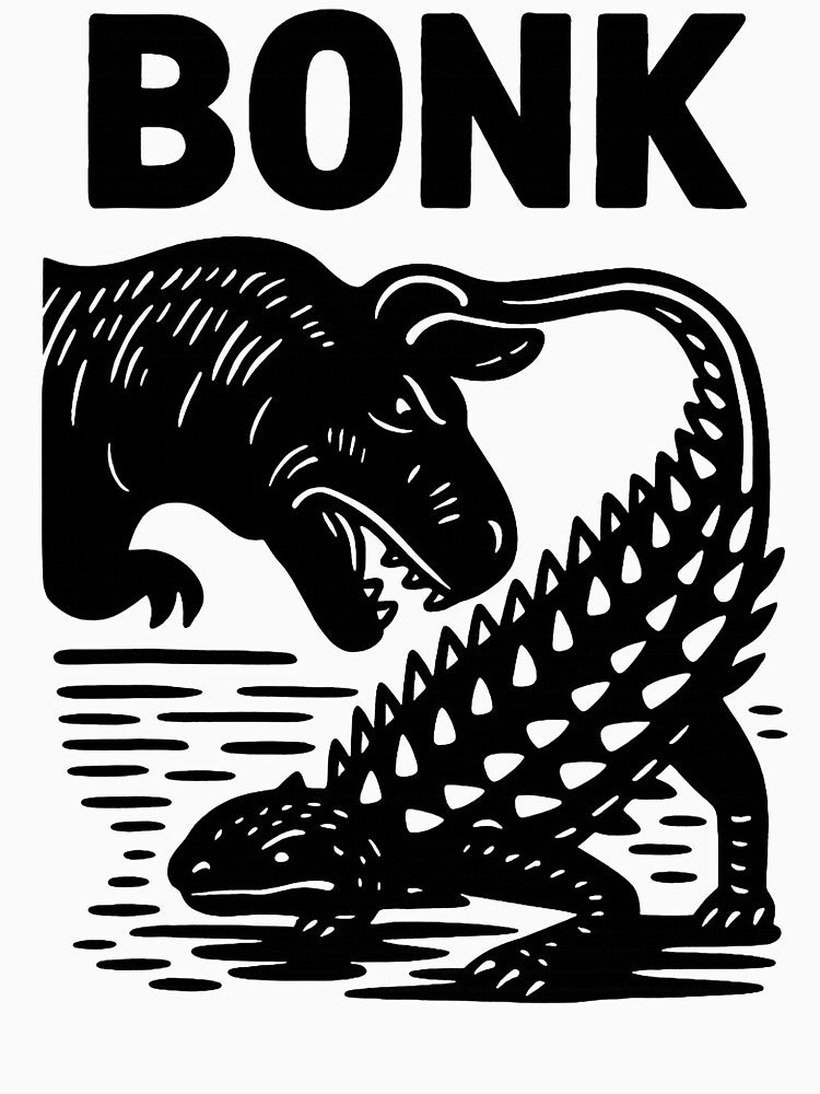 Funny Bonk Dinosaur Ankylosaurus Dino Prehistoric Humor by pansak