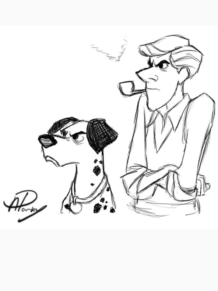Pongo and Roger sketch by APParky