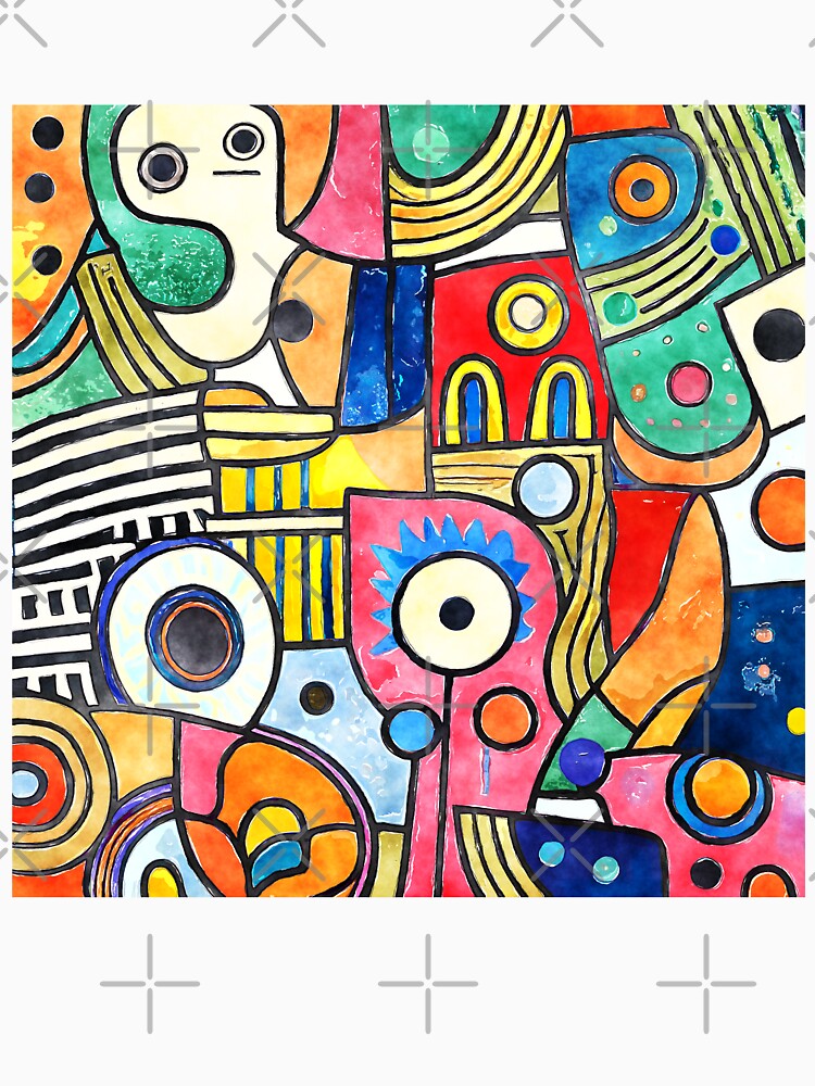 Abstract watercolor painting by FatBirdie