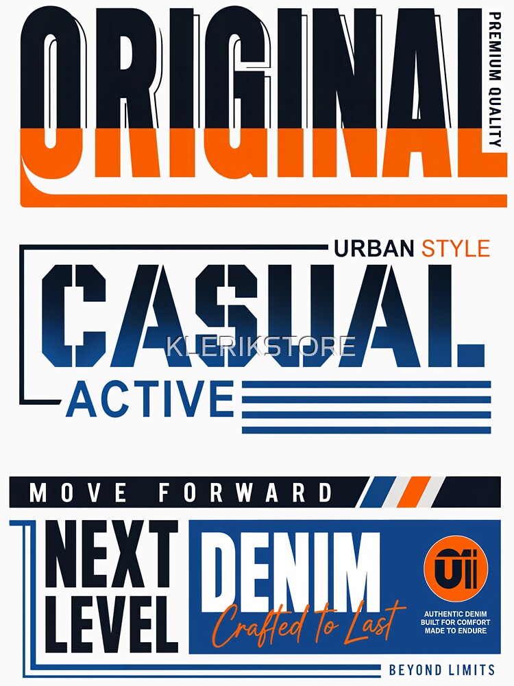 Original Premium Quality Urban Style Casual Active Next Level Denim by KLERIKSTORE