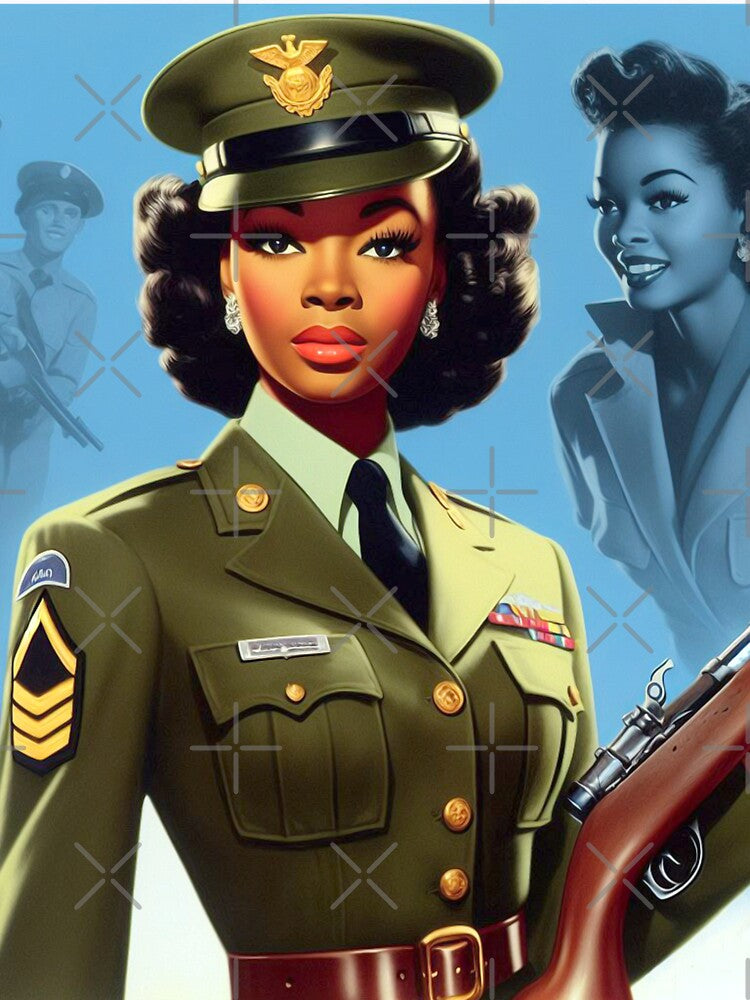 Vintage Military Woman by PulpVintage