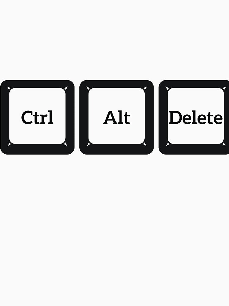 CTRL ALT DELETE funny computer joke by RedYolk