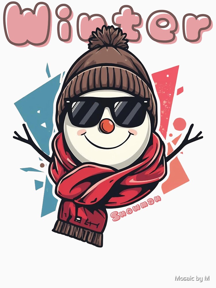 Frosty Urban Vibes Snowman by Mosaic by M