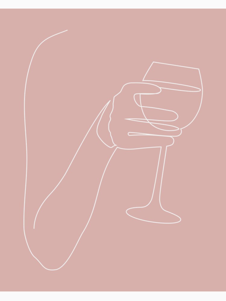 Wine Line Art by fempreneurco