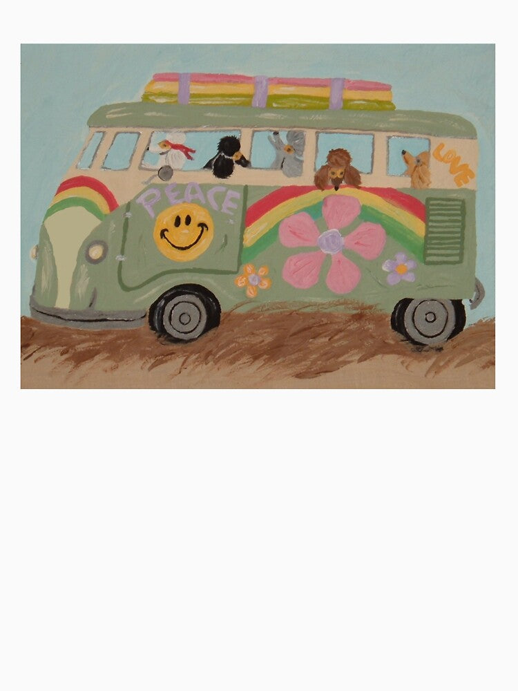 Poodles in Hippie Van by Squirreldumplings