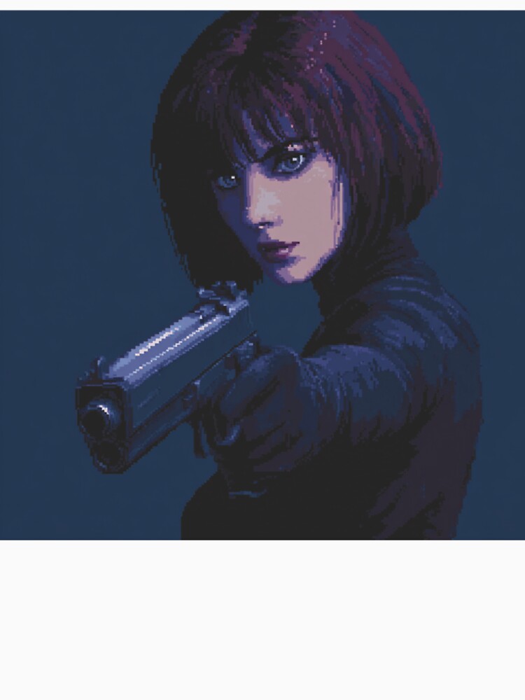 Pixel Shadow Agent – Retro Sci‑Fi Action Artwork by Pixel8Prints