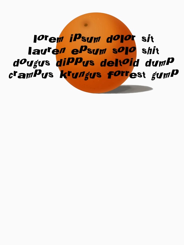 Drawfee lorem ipsum orange merch by Pandemicgoblin