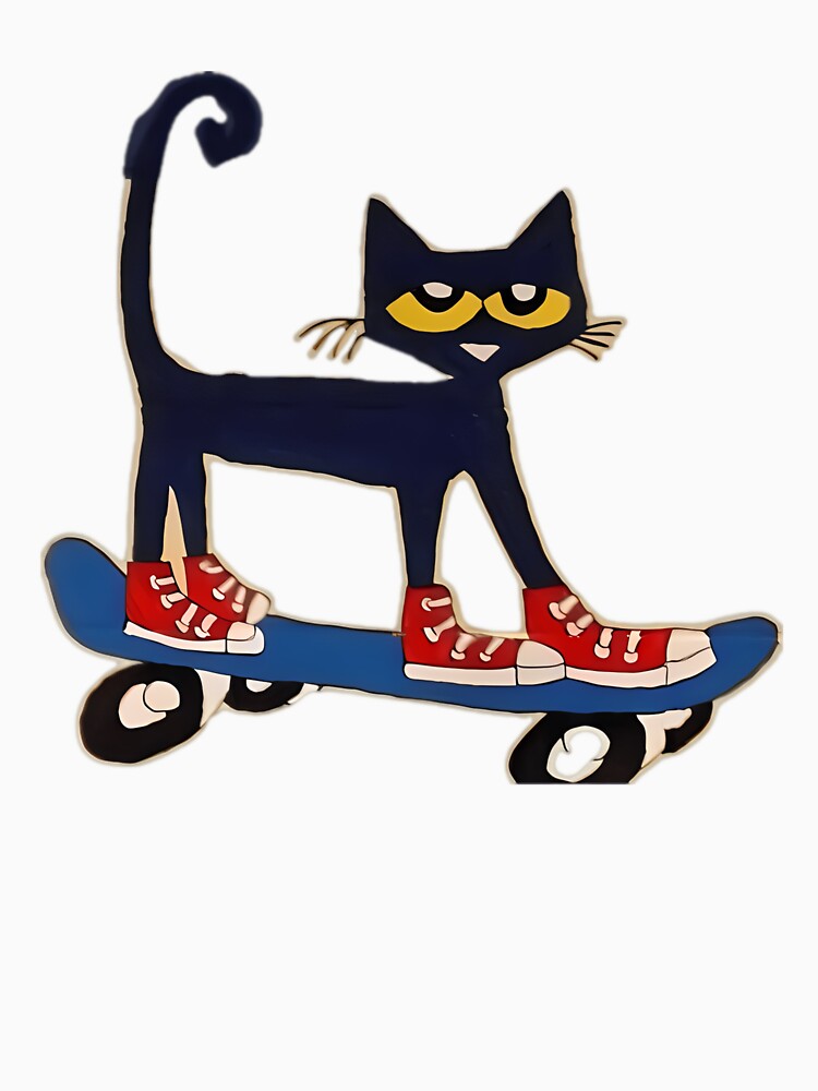 Pete the Cat Skateboarding by gustavbellocci