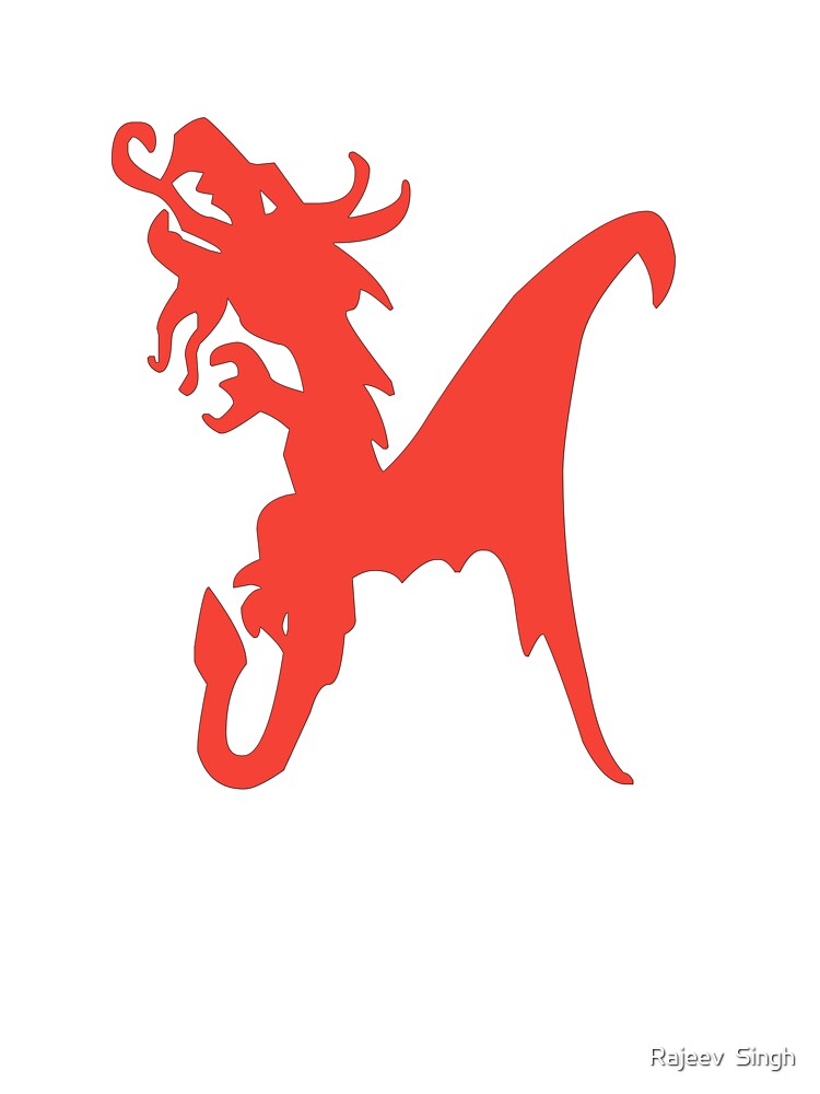 Dragon Initial Monogram H by Rajeev  Singh