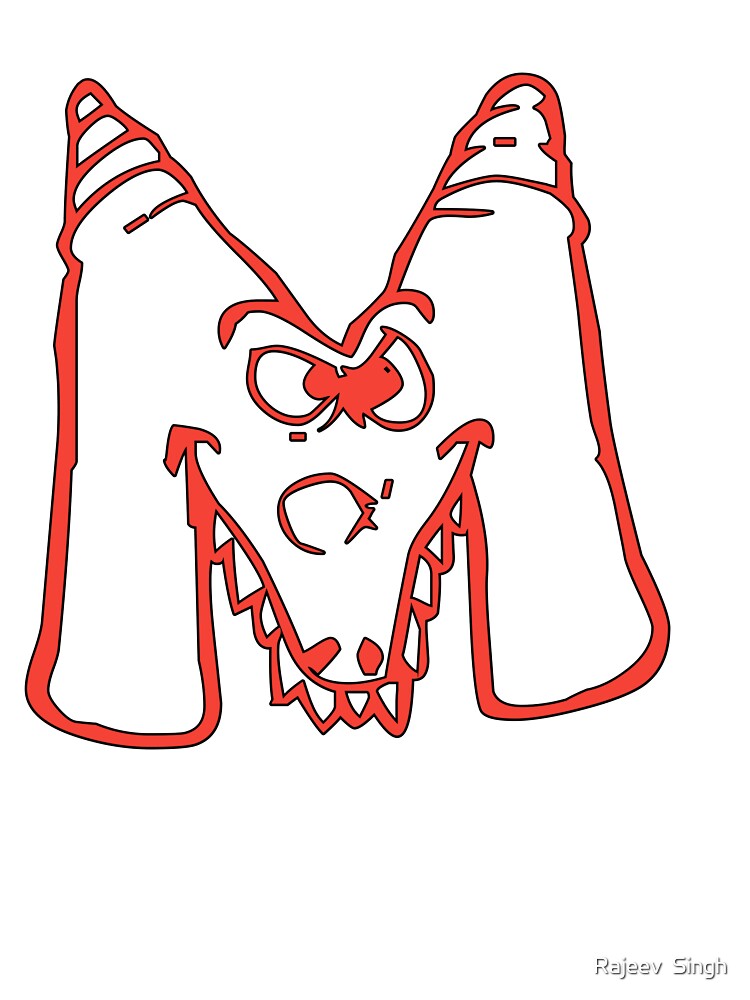 Scary Initial Monogram M by Rajeev  Singh