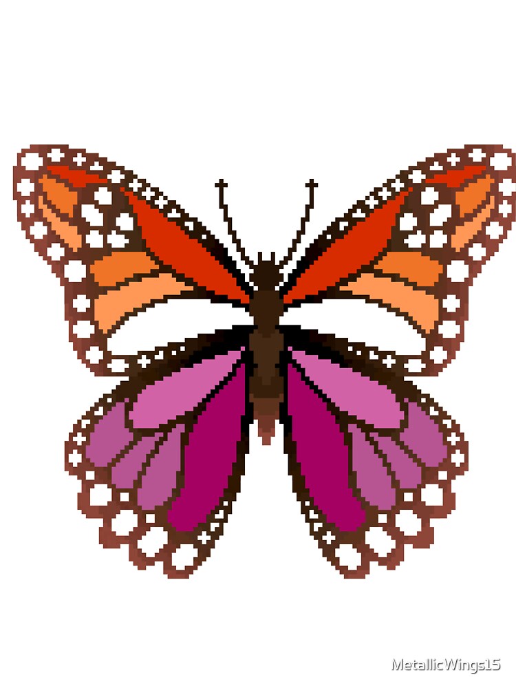 Lesbian Pride Butterfly by MetallicWings15