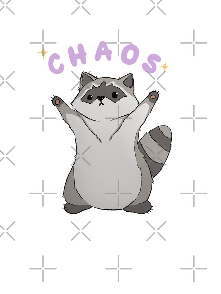 Raccoon Chaos by dabidraws