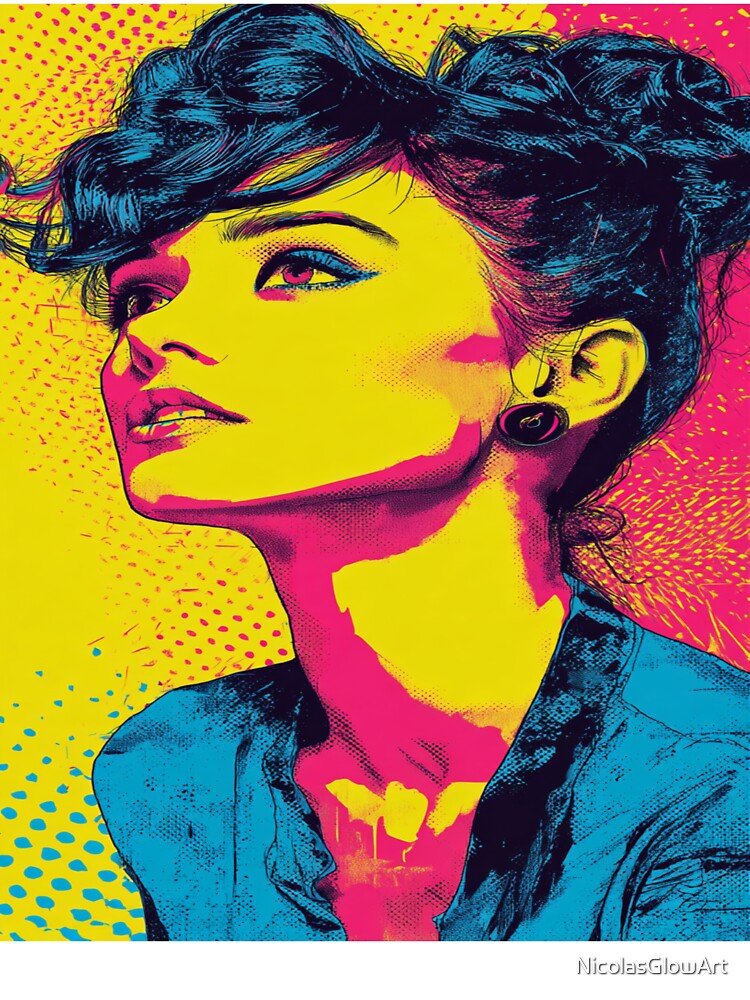 Pop Art Woman, Wall Art by NicolasGlowArt