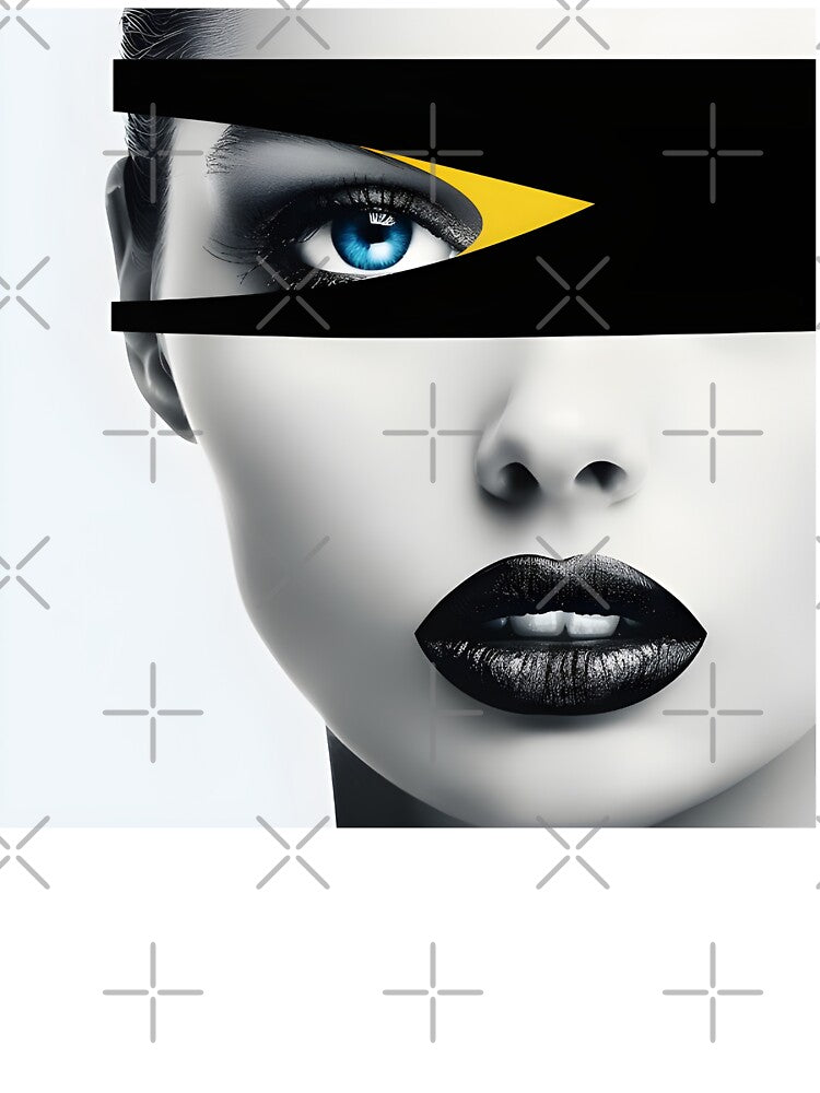 minimalist abstract woman print by dcrc