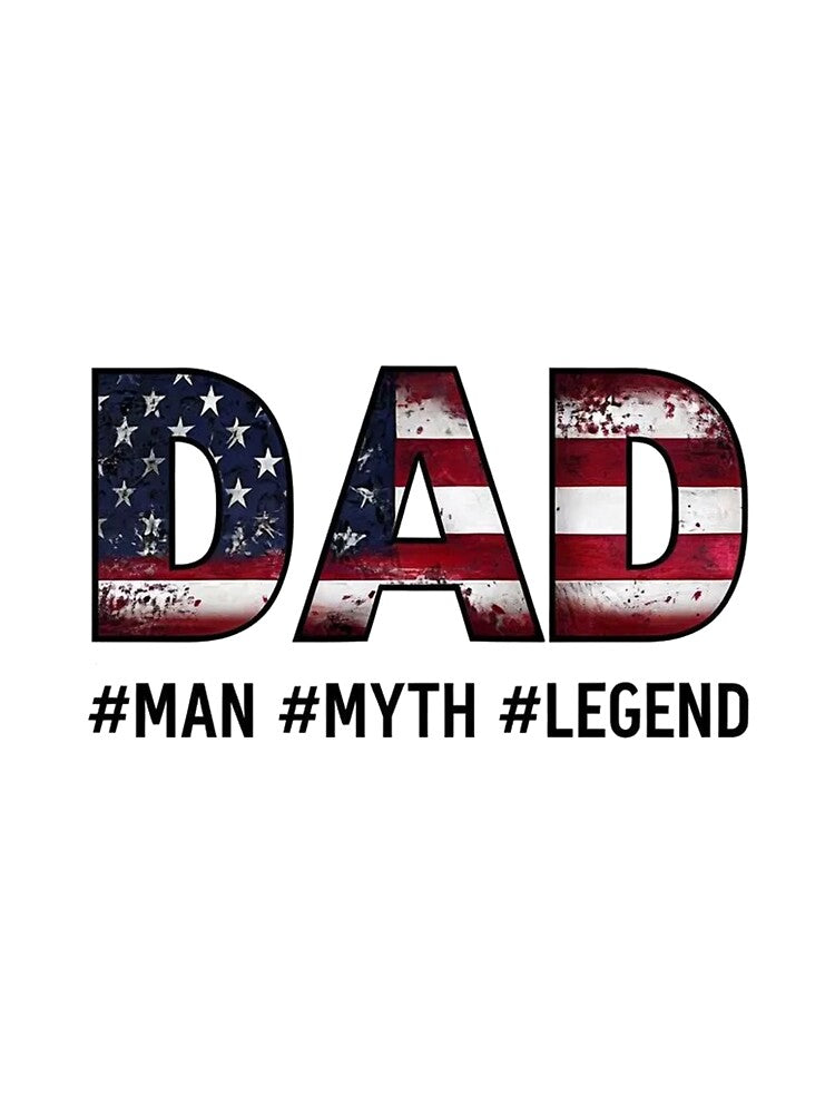 Distressed American Flag DAD by wellyuron
