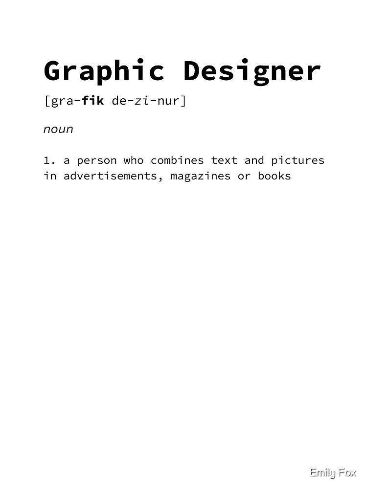Graphic Designer Definition by thisfoxdesigns