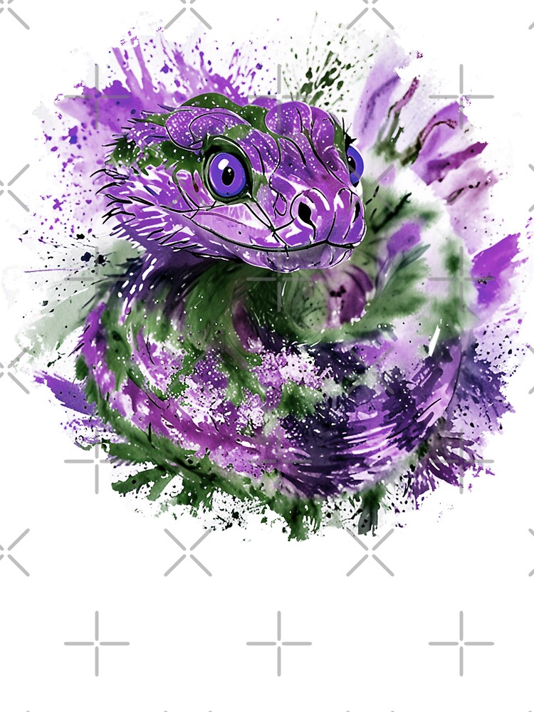 Costic snake design with splash effectslorful arti by olenapetol