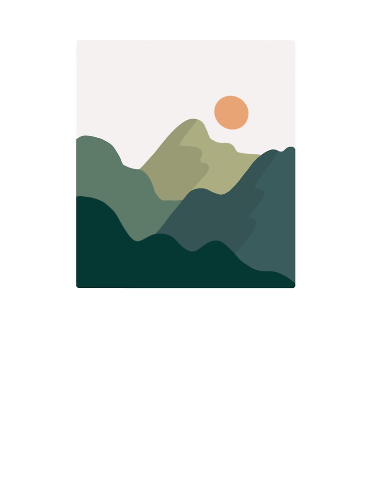 simple mountains design by lucy-arts