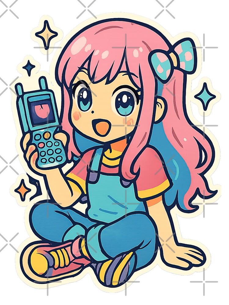Kawaii Anime Girl, Y2K Aesthetic by graphic-genie