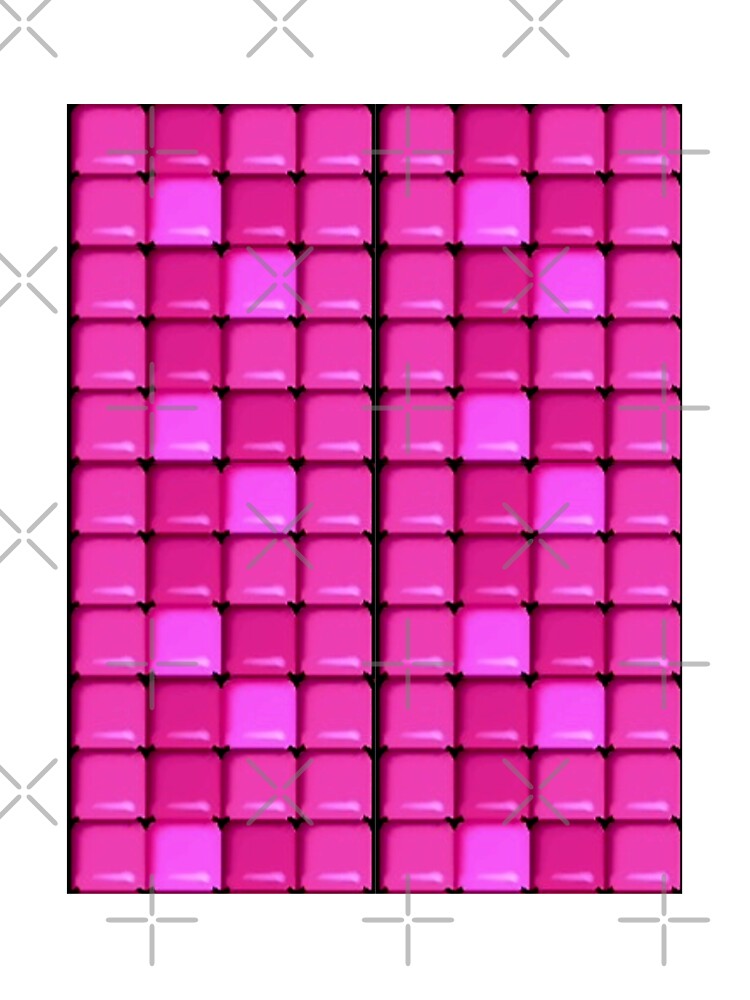 Large Pink Pixel by PudgeMuffin Creations
