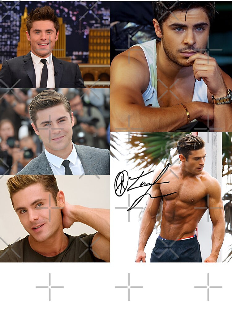 Zac Efron Signed collage by Estiny-1993