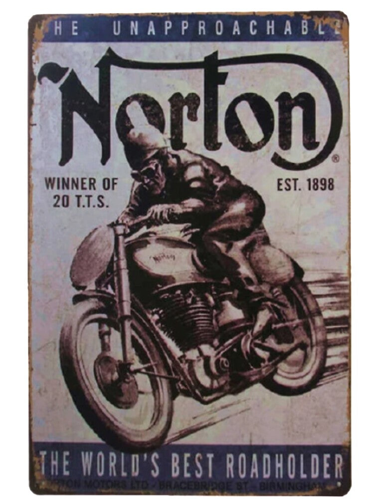 Old Motorbike Sign by FLUMPYFINGERS