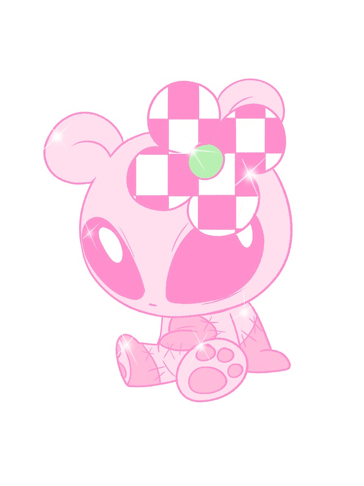 Flower Head Bear (pink) by gross-girl99