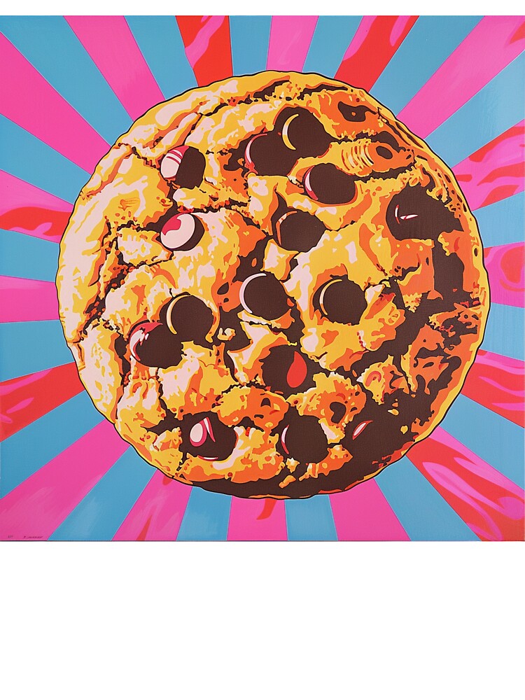 Chocolate Chip Cookie Pop Art 5 by AstroRisq