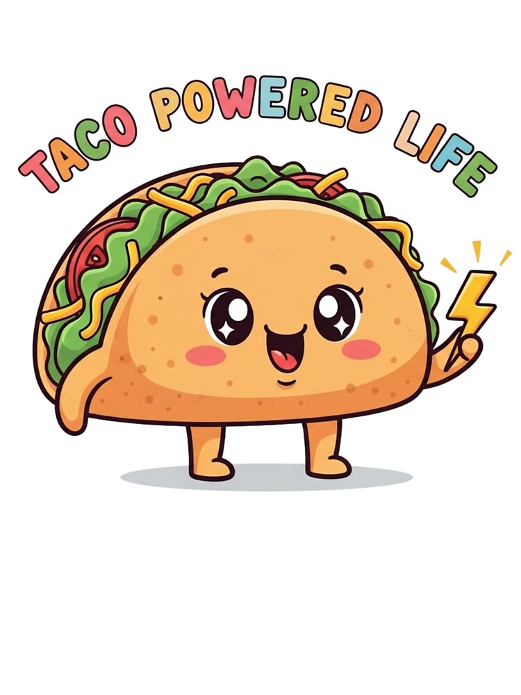 Funny Cute Taco by NiluDigiStudio