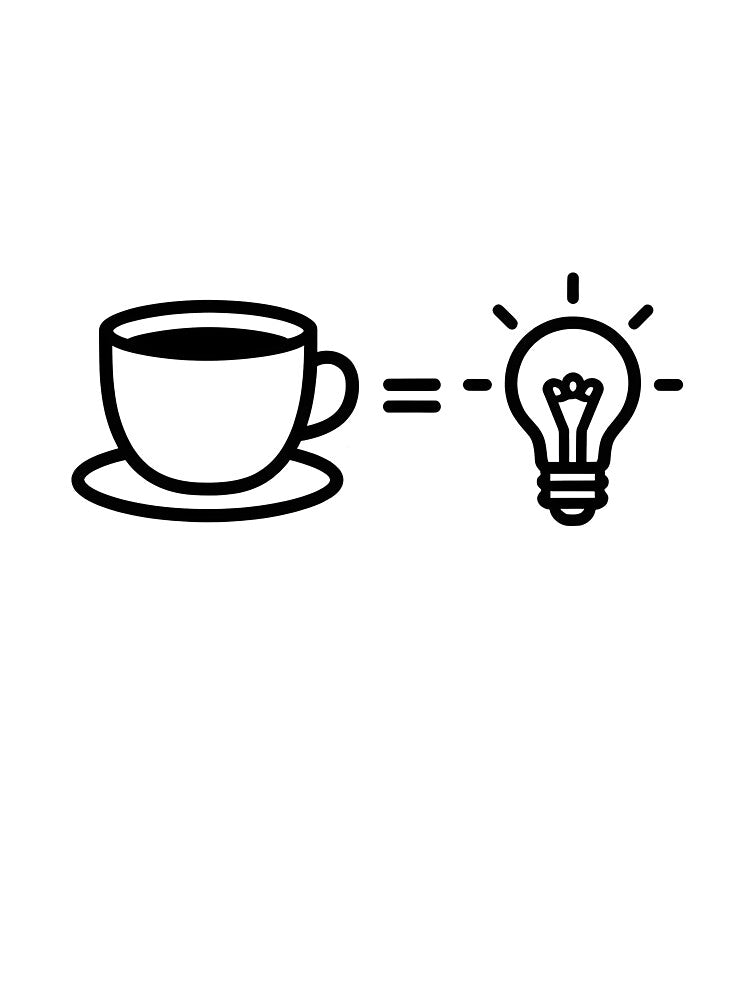Coffee+Creativity Equation by visualcornerlab