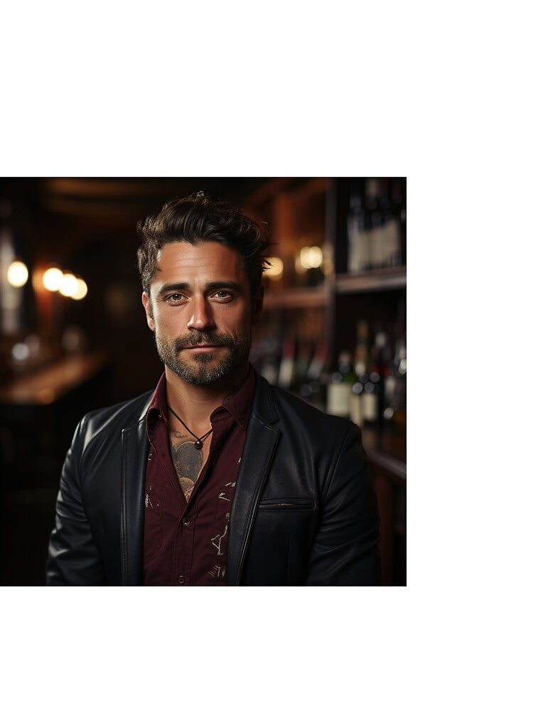 Sommelier Modeling Wine for Upscale Restaurant by TheBrainArt