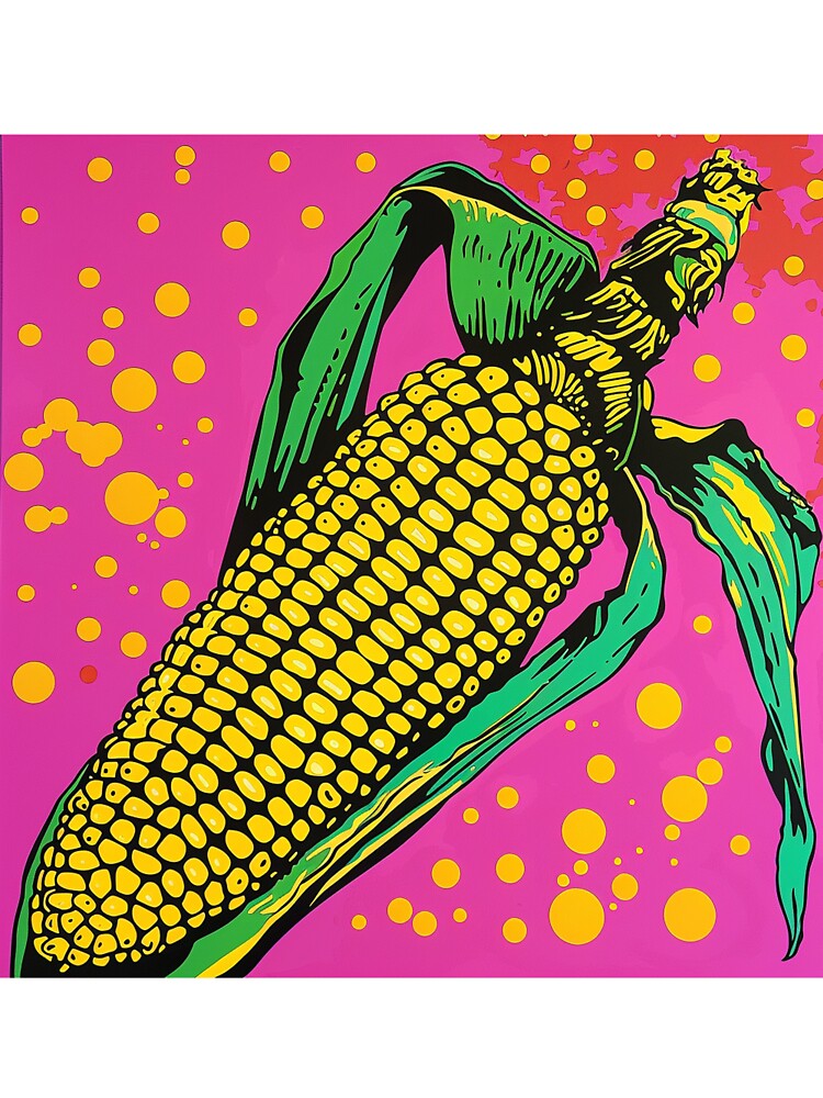 Corn Cob Pop Art 3 by AstroRisq