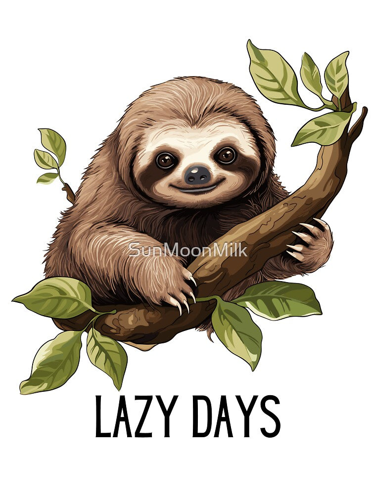 Lazy days sloth by SunMoonMilk