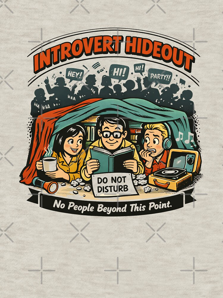 Introvert Hideout – Funny Retro Comic Introvert Humor by LMFARNACIO