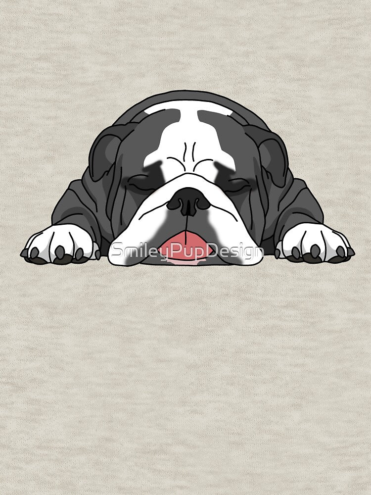 Bulldog Lover | Bulldog Sleeping Design | SmileyPupDesign by SmileyPupDesign