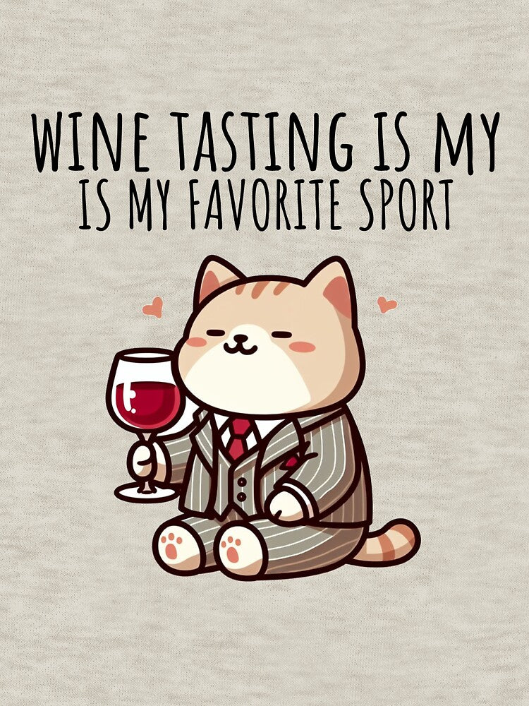 Wine Tasting Cat by LemuellTrends