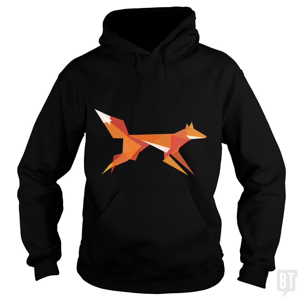 Fractal Geometric Fox Hoodie