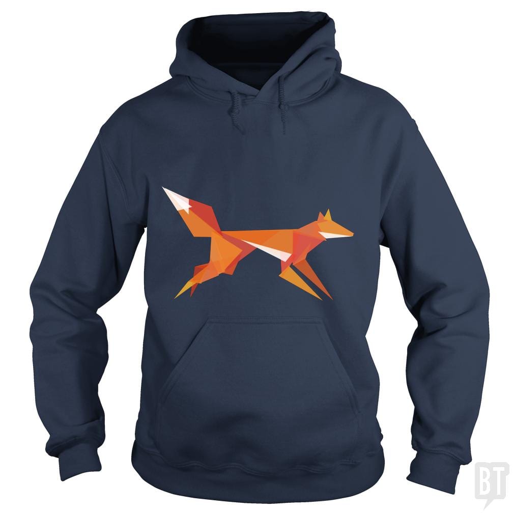 Fractal Geometric Fox Hoodie