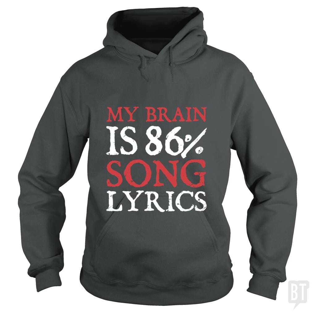 Lyrics Brain Hoodie