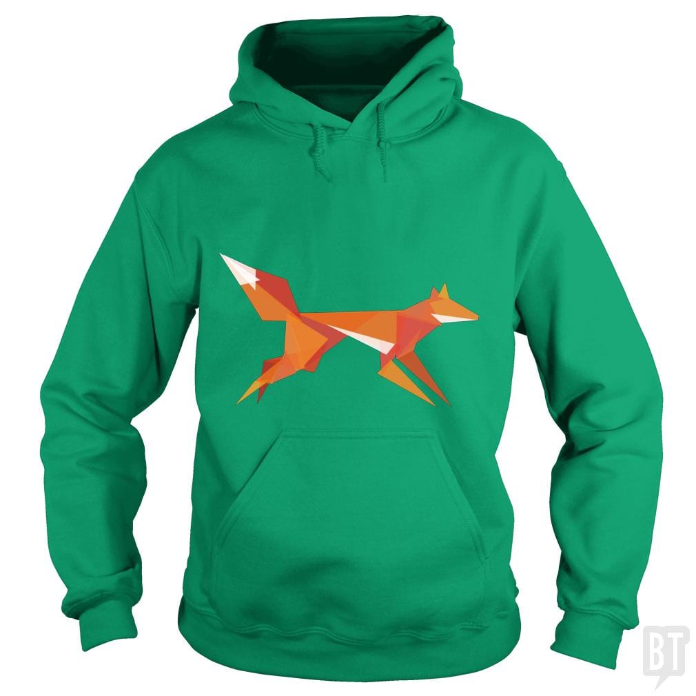 Fractal Geometric Fox Hoodie