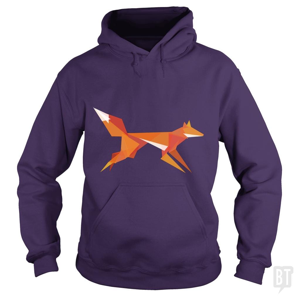 Fractal Geometric Fox Hoodie