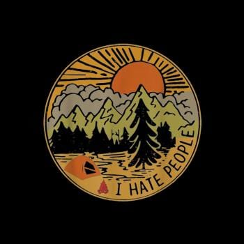 Love Camping I Hate People Hoodie