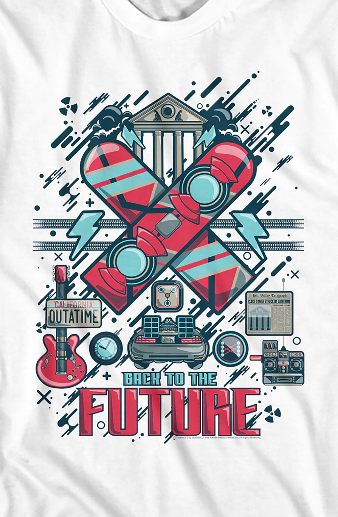 Retro Collage Back To The Future T-Shirt