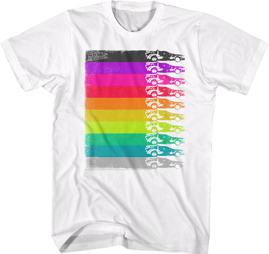 Retro DeLorean Colors Back To The Future T-Shirt