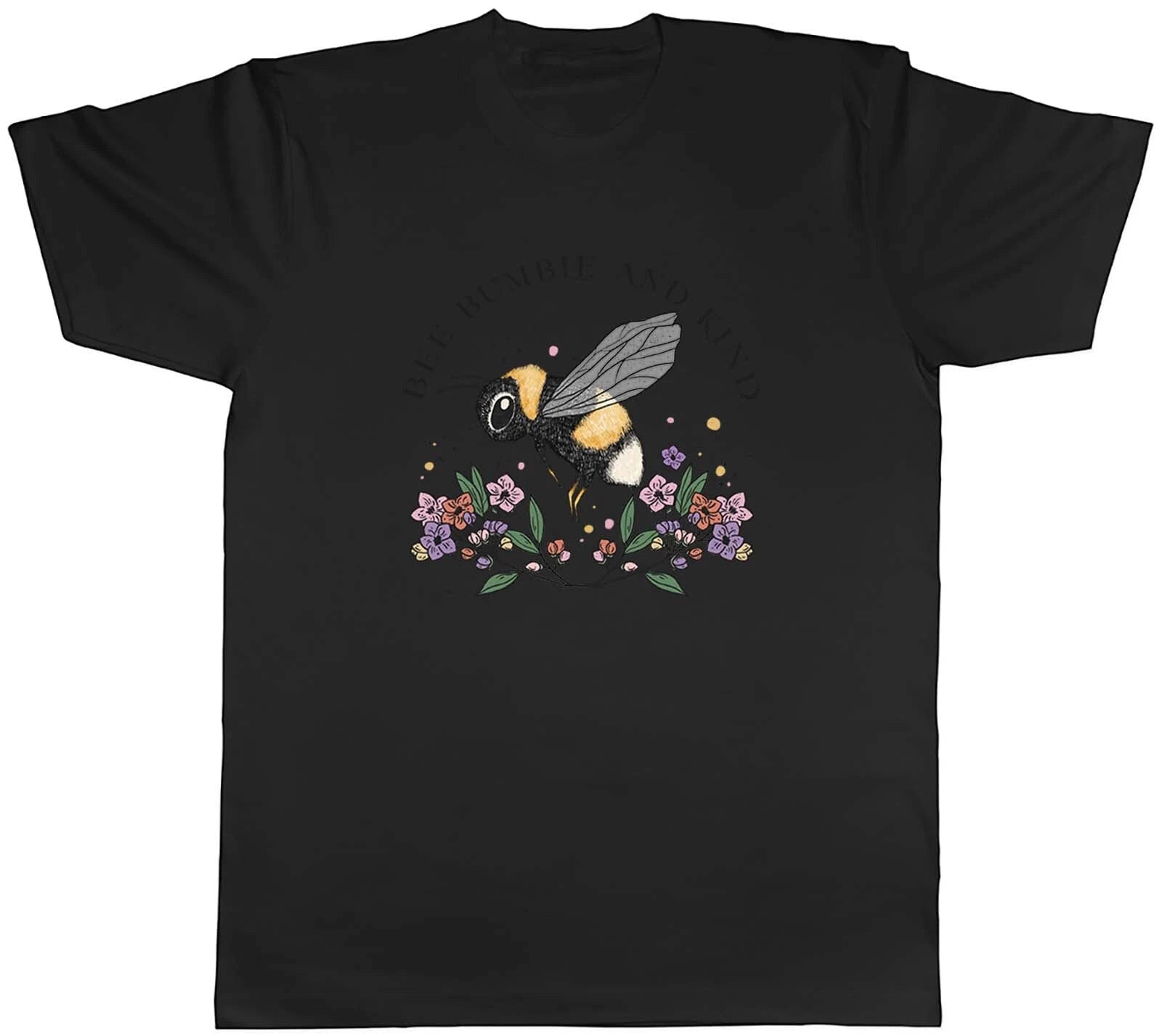 Bee Bumble and Kind Mens T-Shirt Cute Unisex Tee Gift
