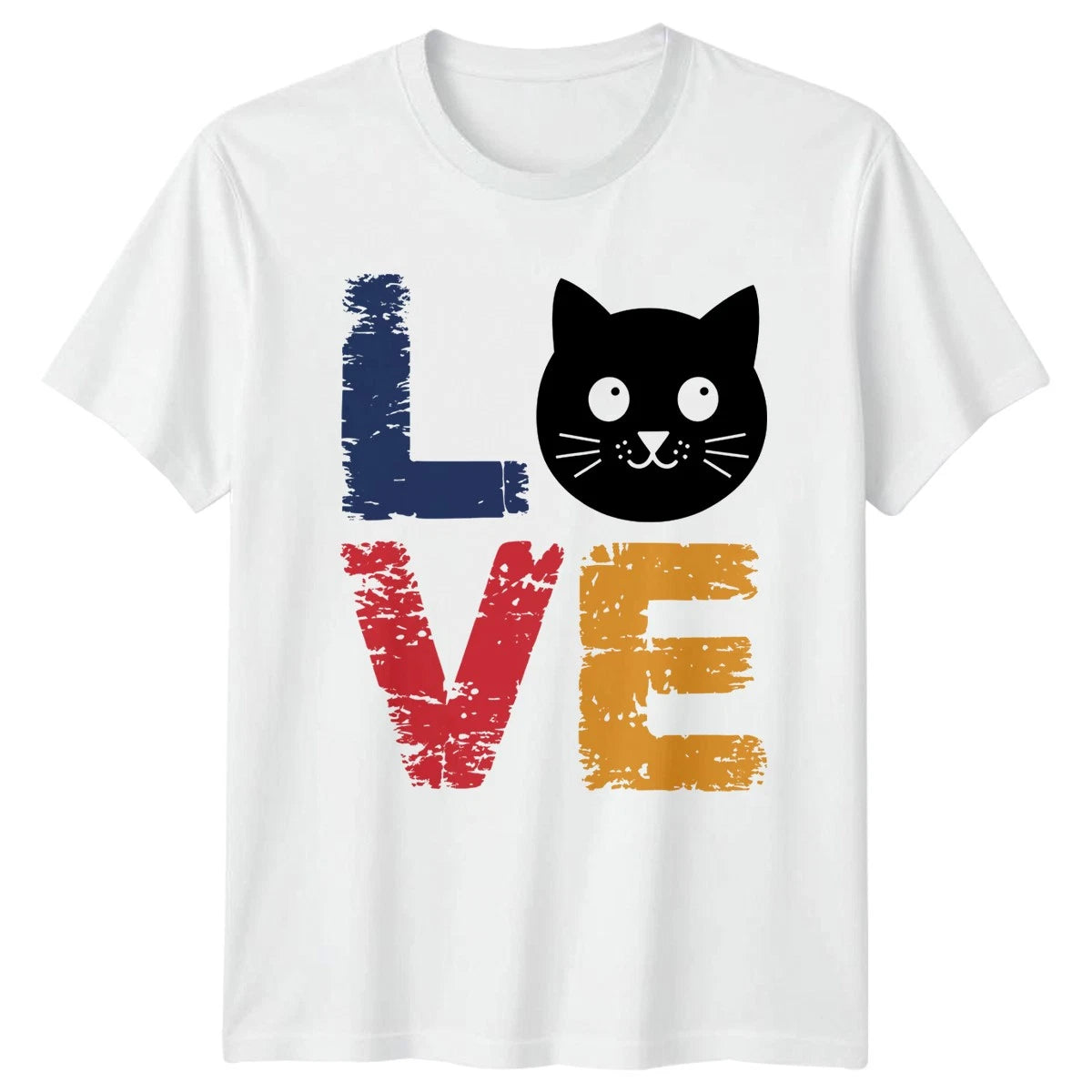 Love Cat T-Shirt Animal Kitty Gift For Him And Her
